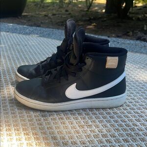 Nike Black and White High-Top Sneakers